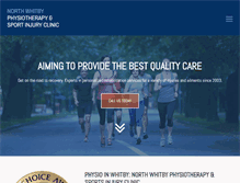 Tablet Screenshot of northwhitbyphysio.com